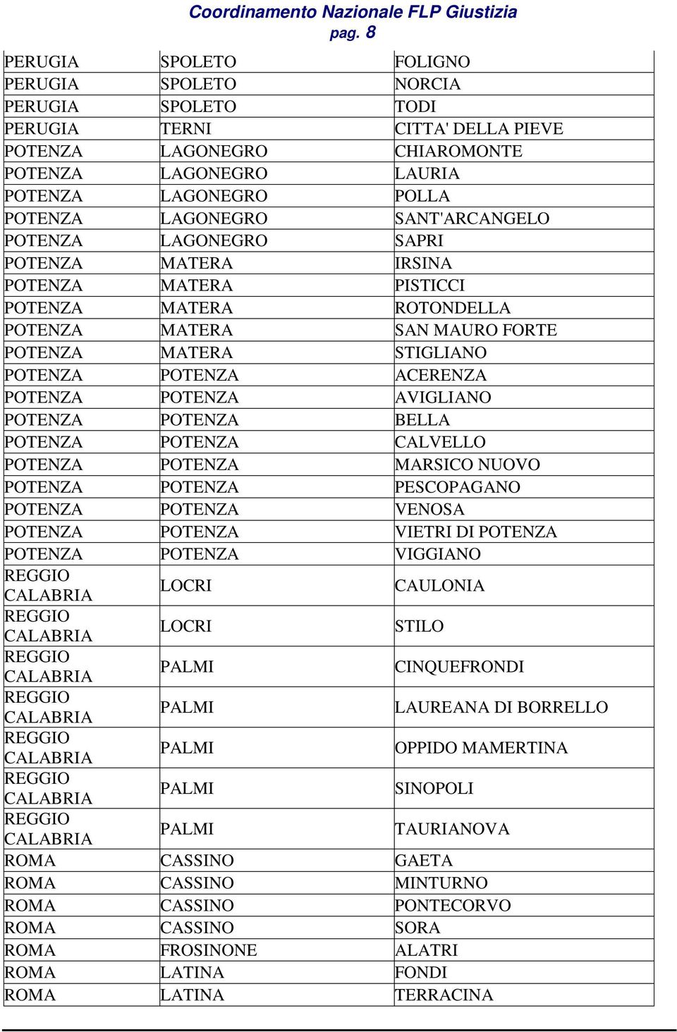 ACERENZA POTENZA POTENZA AVIGLIANO POTENZA POTENZA BELLA POTENZA POTENZA CALVELLO POTENZA POTENZA MARSICO NUOVO POTENZA POTENZA PESCOPAGANO POTENZA POTENZA VENOSA POTENZA POTENZA VIETRI DI POTENZA