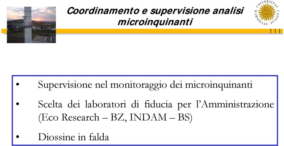 microinquinanti Scelta dei laboratori di fiducia