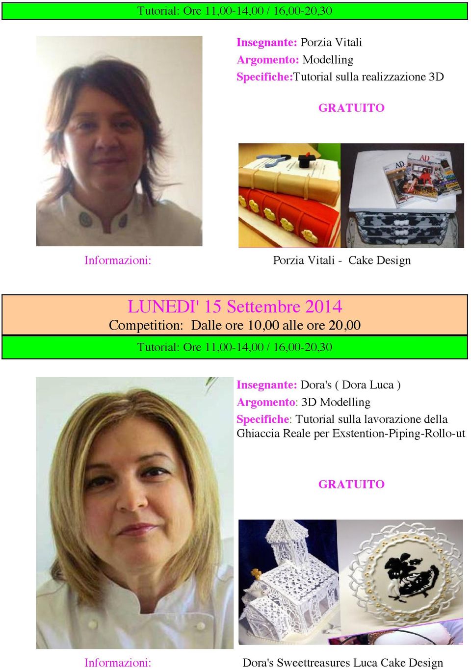 20,00 Tutorial: Ore 11,00-14,00 / 16,00-20,30 Insegnante: Dora's ( Dora Luca ) Argomento: 3D Modelling