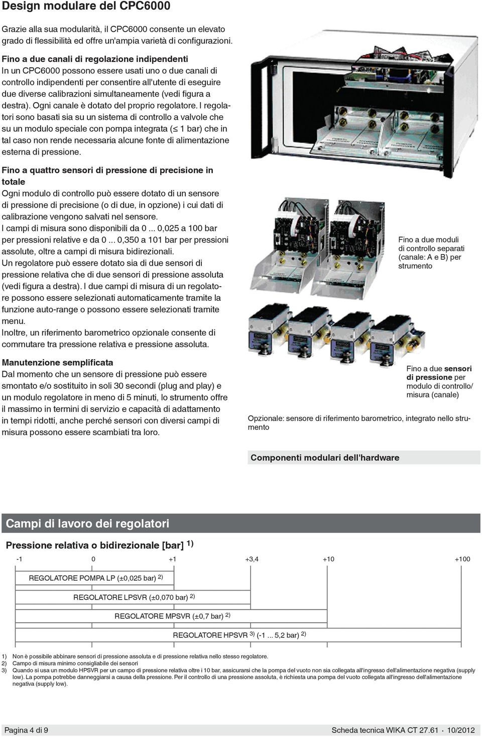 simultaneamente (vedi figura a destra). Ogni canale è dotato del proprio regolatore.