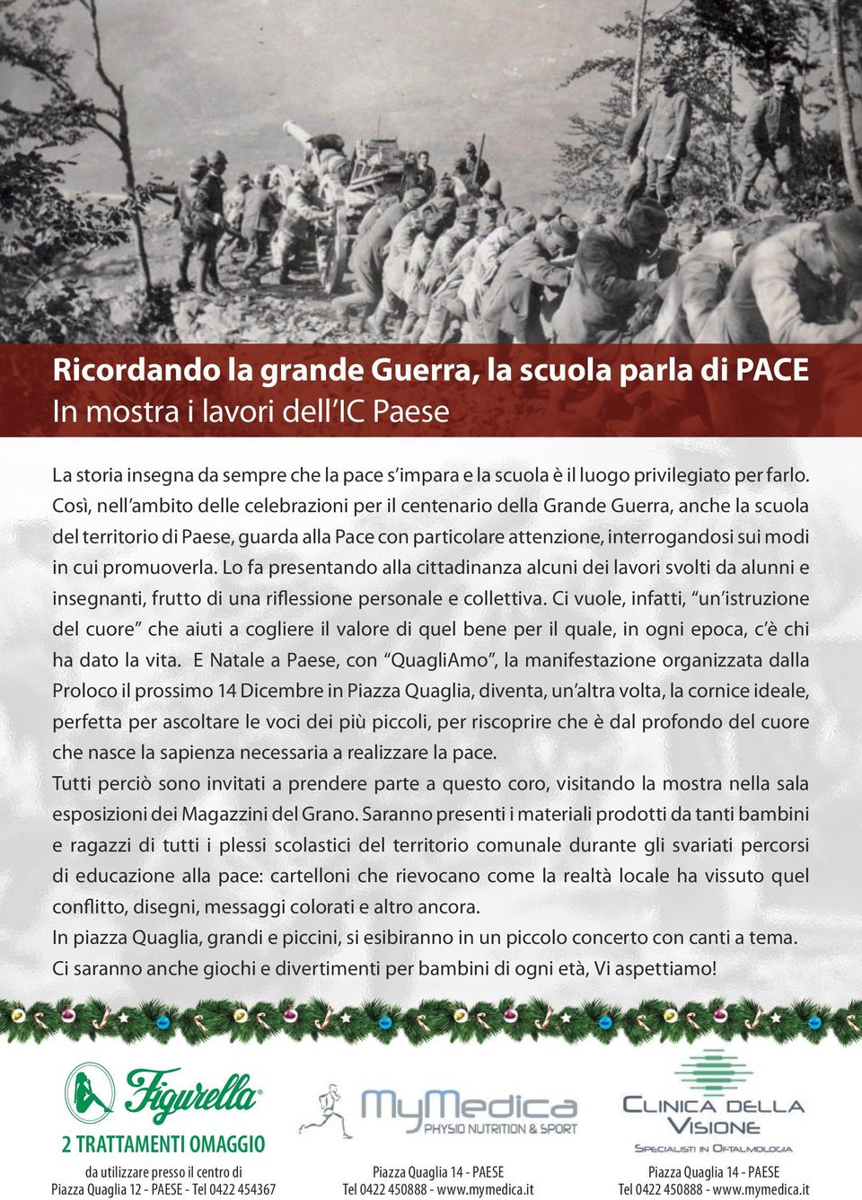 promuoverla. Lo fa presentando alla cittadinanza alcuni dei lavori svolti da alunni e insegnanti, frutto di una riflessione personale e collettiva.