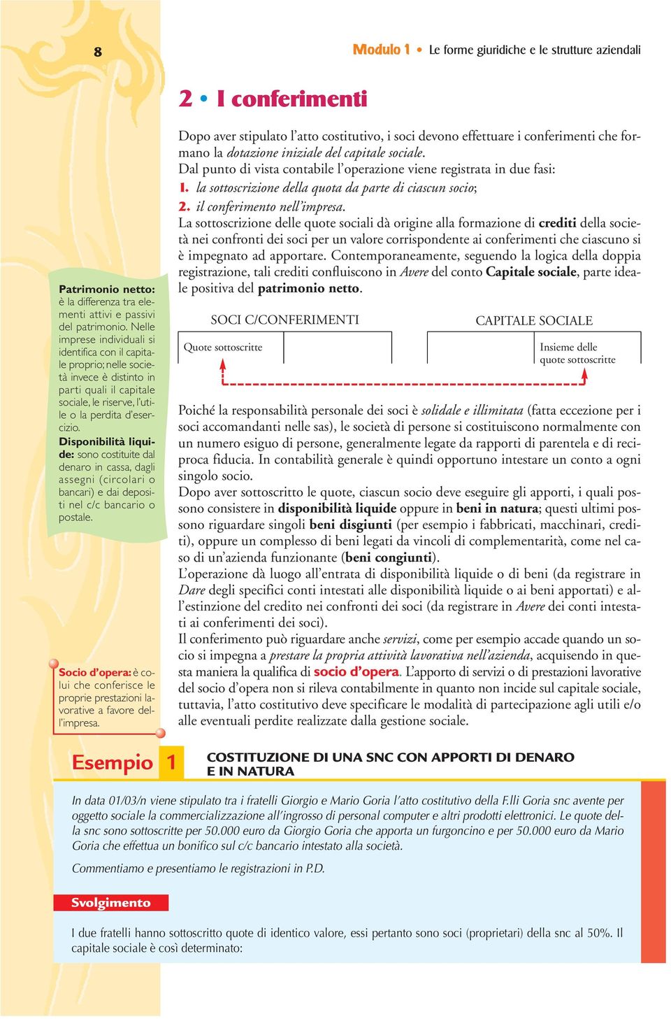 Disponibilità liquide: sono costituite dal denaro in cassa, dagli assegni (circolari o bancari) e dai depositi nel c/c bancario o postale.