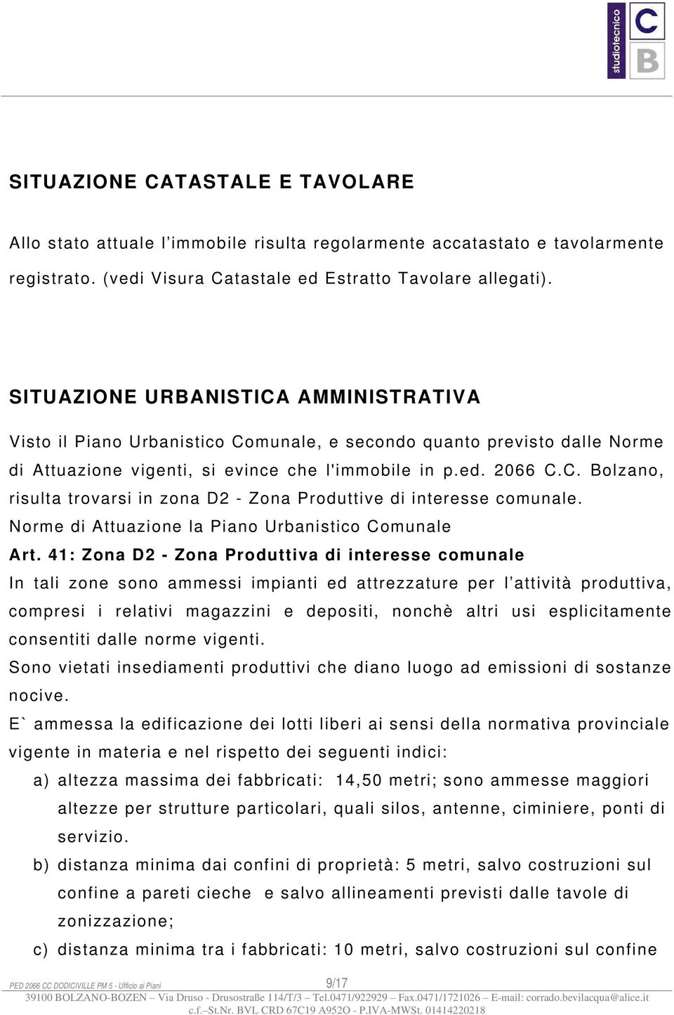 Norme di Attuazione la Piano Urbanistico Comunale Art.