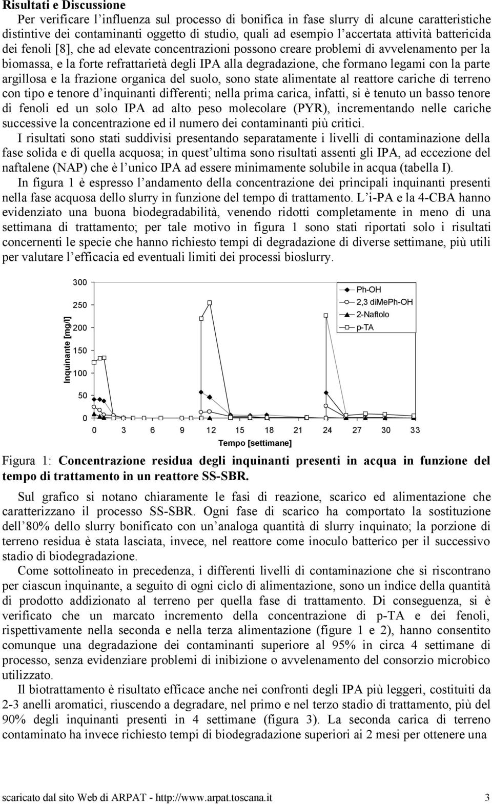 con la parte argillosa e la frazione organica del suolo, sono state alimentate al reattore cariche di terreno con tipo e tenore d inquinanti differenti; nella prima carica, infatti, si è tenuto un