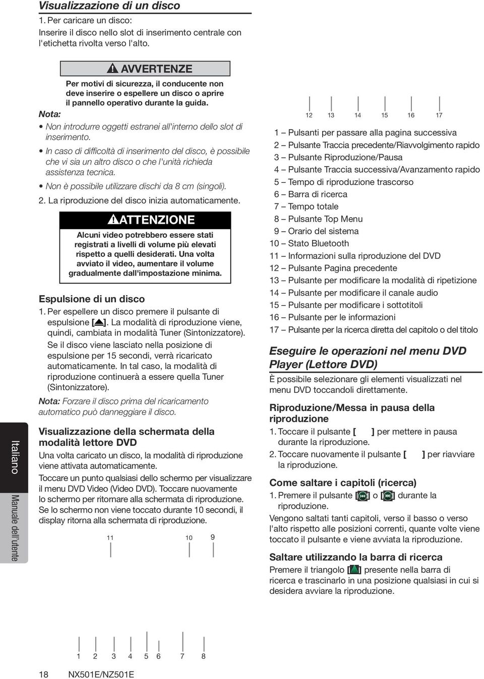 Nota: Non introdurre oggetti estranei all'interno dello slot di inserimento.