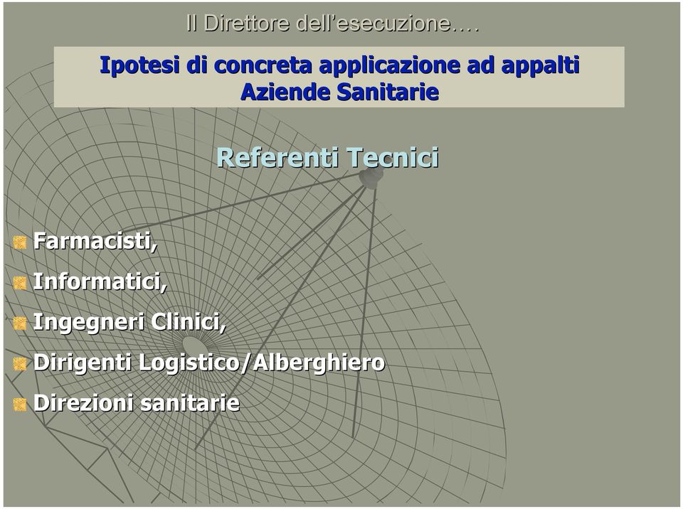 Sanitarie Referenti Tecnici Farmacisti, Informatici,