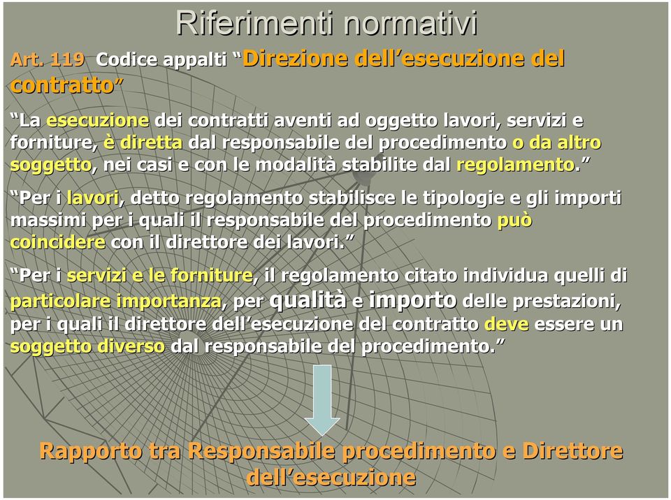 soggetto,, nei casi e con le modalità stabilite dal regolamento.