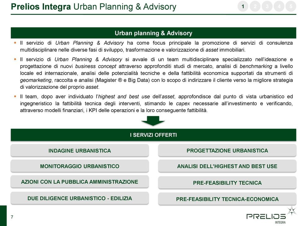 Il servizio di Urban Planning & Advisory si avvale di un team multidisciplinare specializzato nell ideazione e progettazione di nuovi business concept attraverso approfonditi studi di mercato,