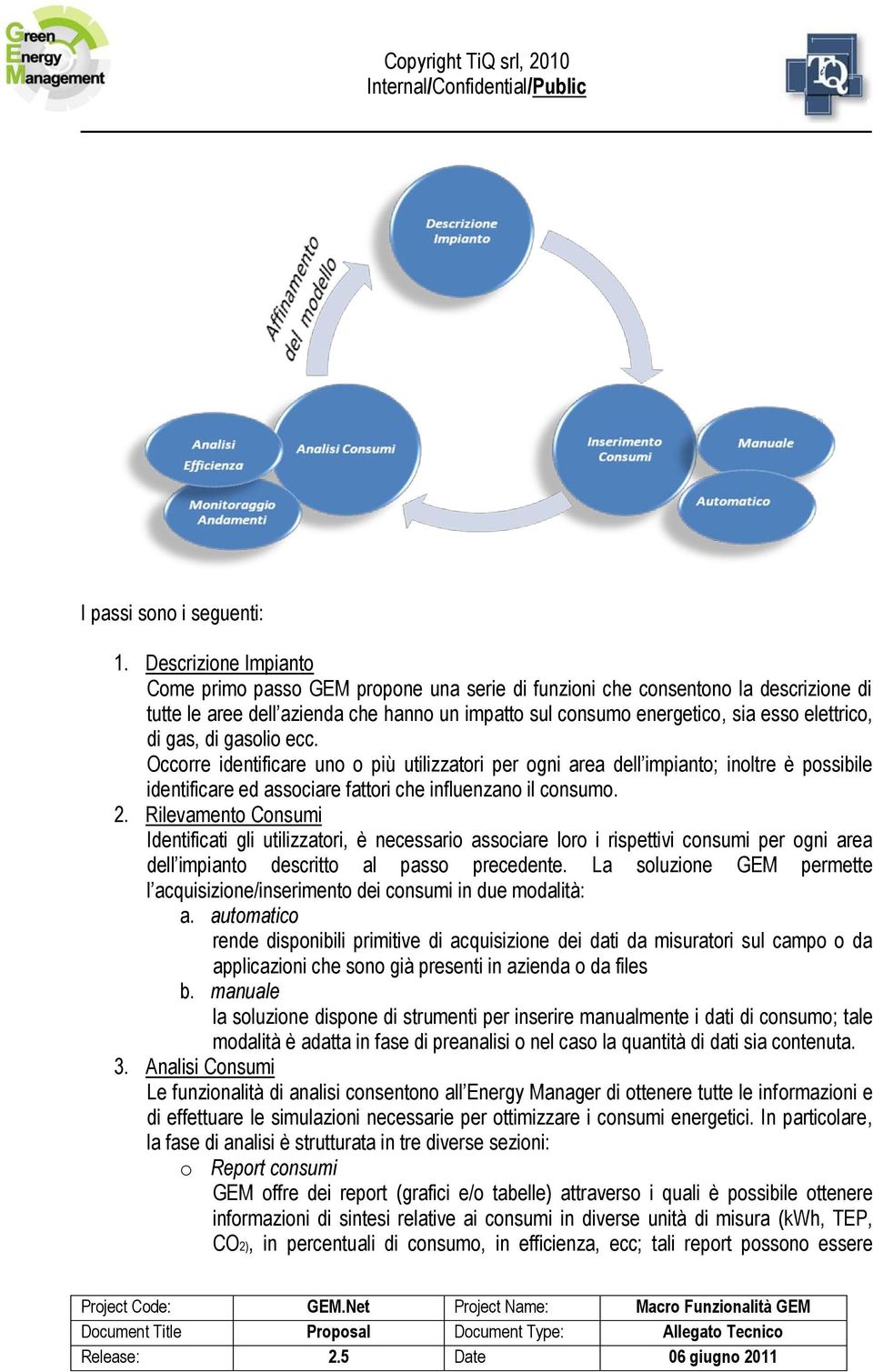 gas, di gasolio ecc. Occorre identificare uno o più utilizzatori per ogni area dell impianto; inoltre è possibile identificare ed associare fattori che influenzano il consumo. 2.