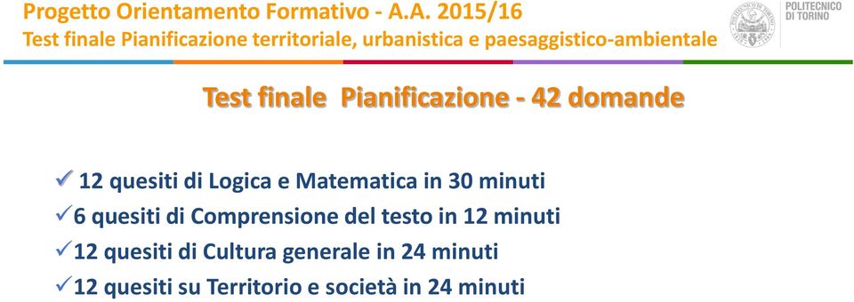 di Logica e Matematica in 30 minuti 6 quesiti di Comprensione del testo in