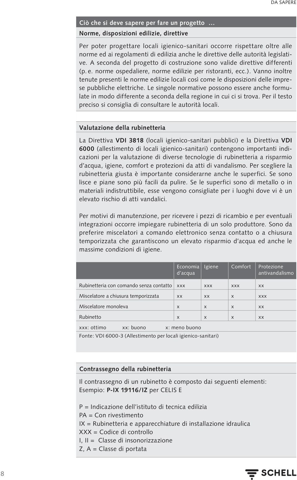 Vanno inoltre tenute presenti le norme edilizie locali così come le disposizioni delle imprese pubbliche elettriche.