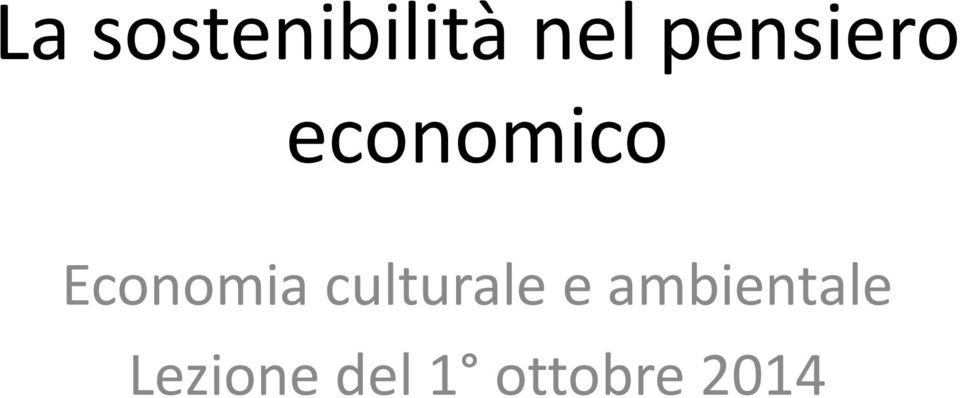 Economia culturale e
