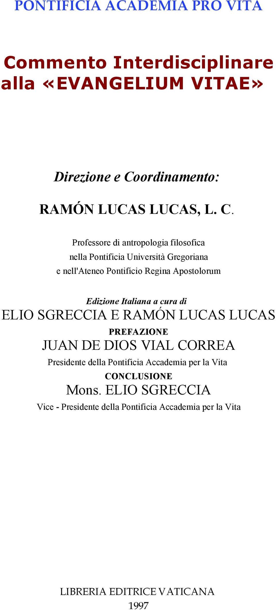 ordinamento: RAMÓN LUCAS LUCAS, L. C.