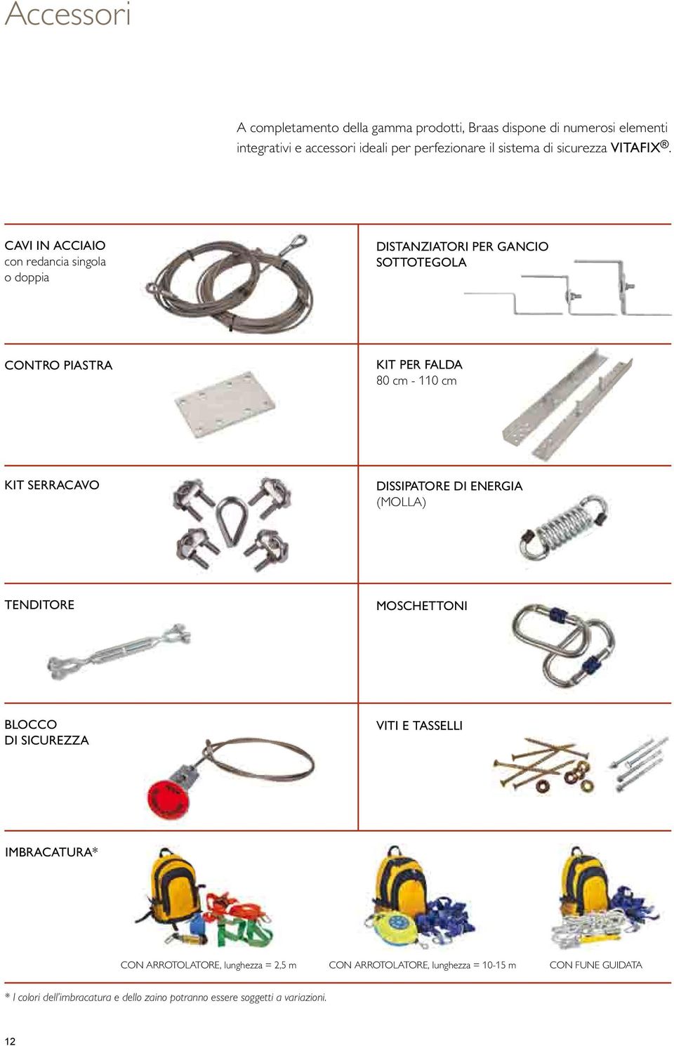 CAVI IN ACCIAIO con redancia singola o doppia distanziatori PER gancio SOTTOTEgOlA CONTRO PIASTRA KIT PER FAldA 80 cm - 110 cm KIT SERRACAVO