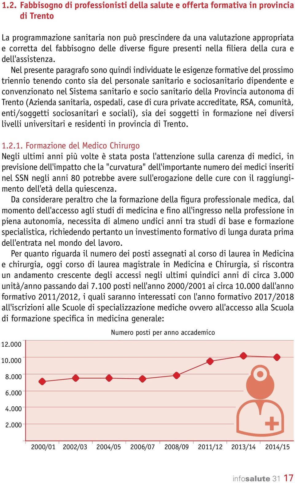 Nel presente paragrafo sono quindi individuate le esigenze formative del prossimo triennio tenendo conto sia del personale sanitario e sociosanitario dipendente e convenzionato nel Sistema sanitario