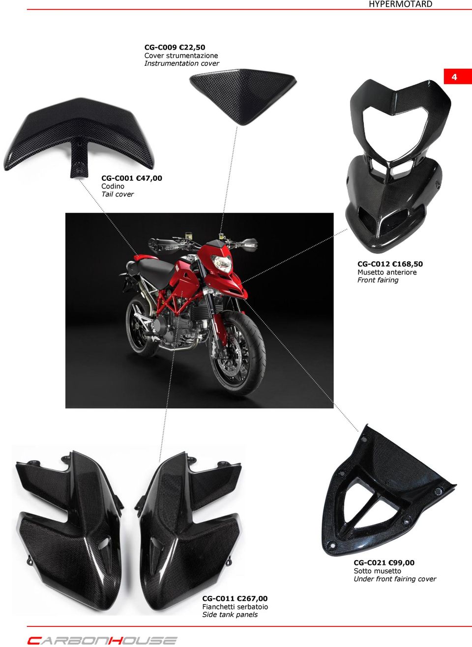anteriore Front fairing CG-C021 99,00 Sotto musetto Under front