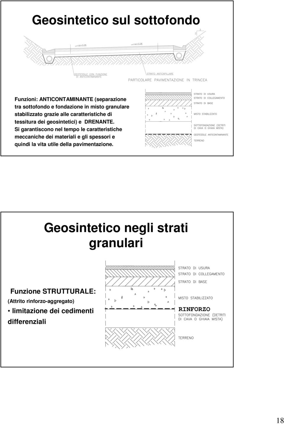 Si garantiscono nel tempo le caratteristiche meccaniche dei materiali e gli spessori e quindi la vita utile della