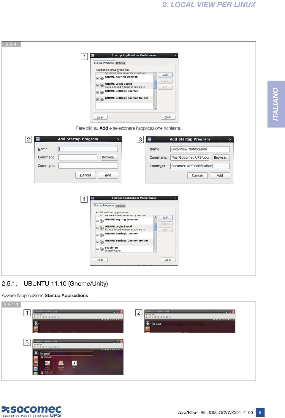 l'applicazione richiesta. 2.5.1. UBUNTU 11.