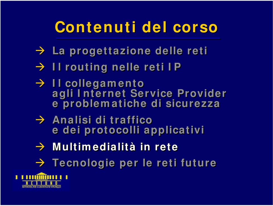 problematiche di sicurezza Analisi di traffico e dei