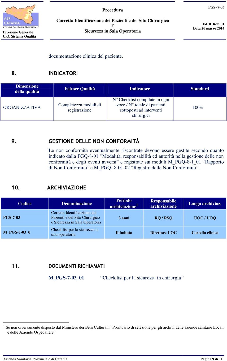 interventi chirurgici 100% 9.