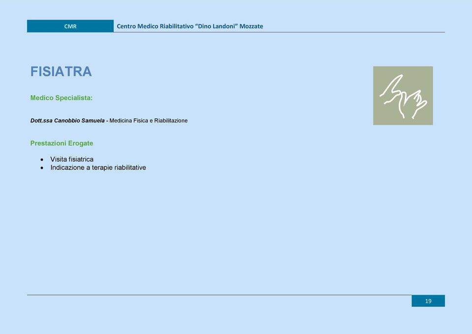 Riabilitazine Prestazini Ergate Visita