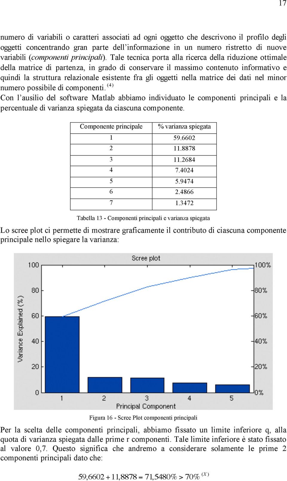 Tale tecnica porta alla ricerca della riduzione ottimale della matrice di partenza, in grado di conservare il massimo contenuto informativo e quindi la struttura relazionale esistente fra gli oggetti