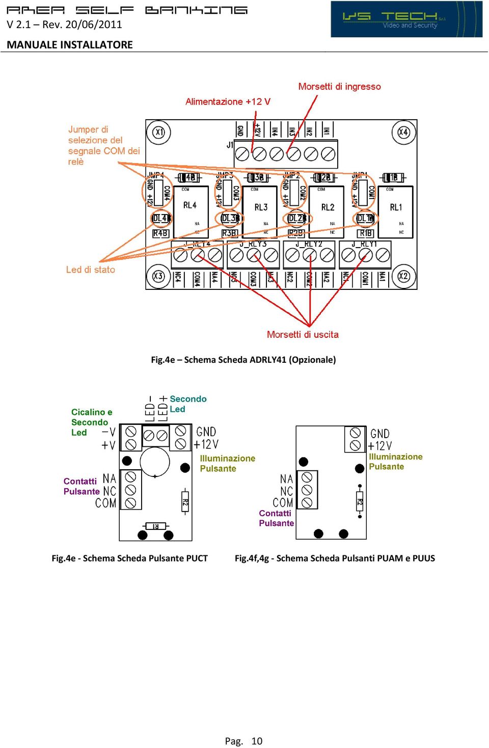 4e - Schema Scheda Pulsante PUCT