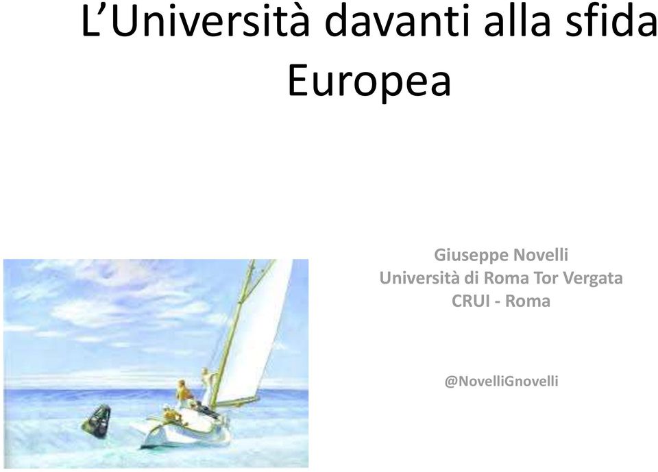 Novelli Università di Roma