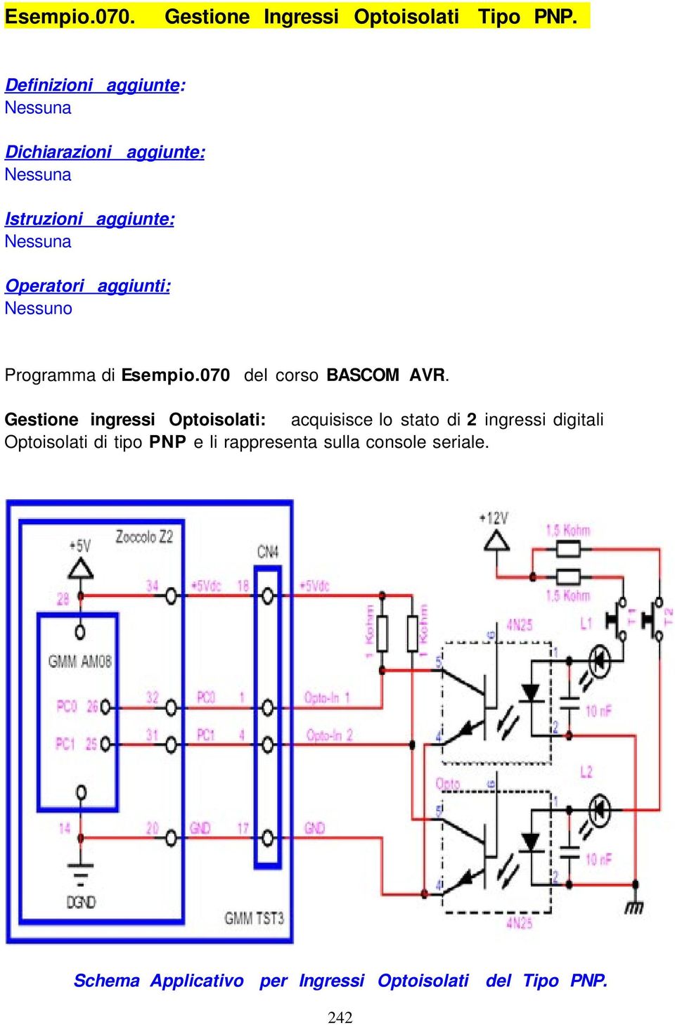 Programma di Esempio.070 del corso BASCOM AVR.