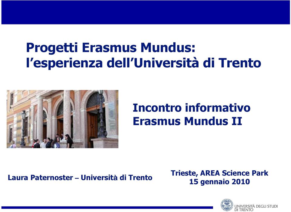 Erasmus Mundus II Laura Paternoster