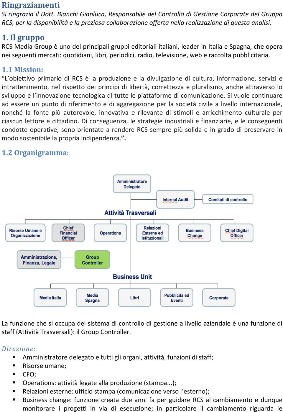 Il gruppo RCS Media Group è uno dei principali gruppi editoriali italiani, leader in Italia e Spagna, che opera nei seguenti mercati: quotidiani, libri, periodici, radio, televisione, web e raccolta