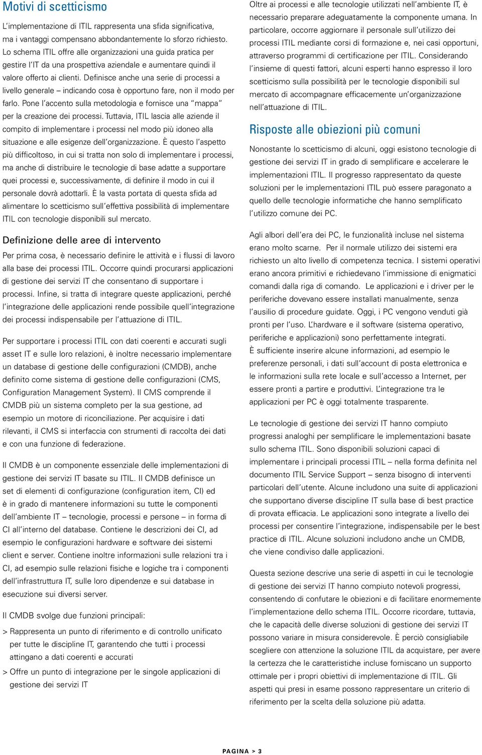 Definisce anche una serie di processi a livello generale indicando cosa è opportuno fare, non il modo per farlo. Pone l accento sulla metodologia e fornisce una mappa per la creazione dei processi.