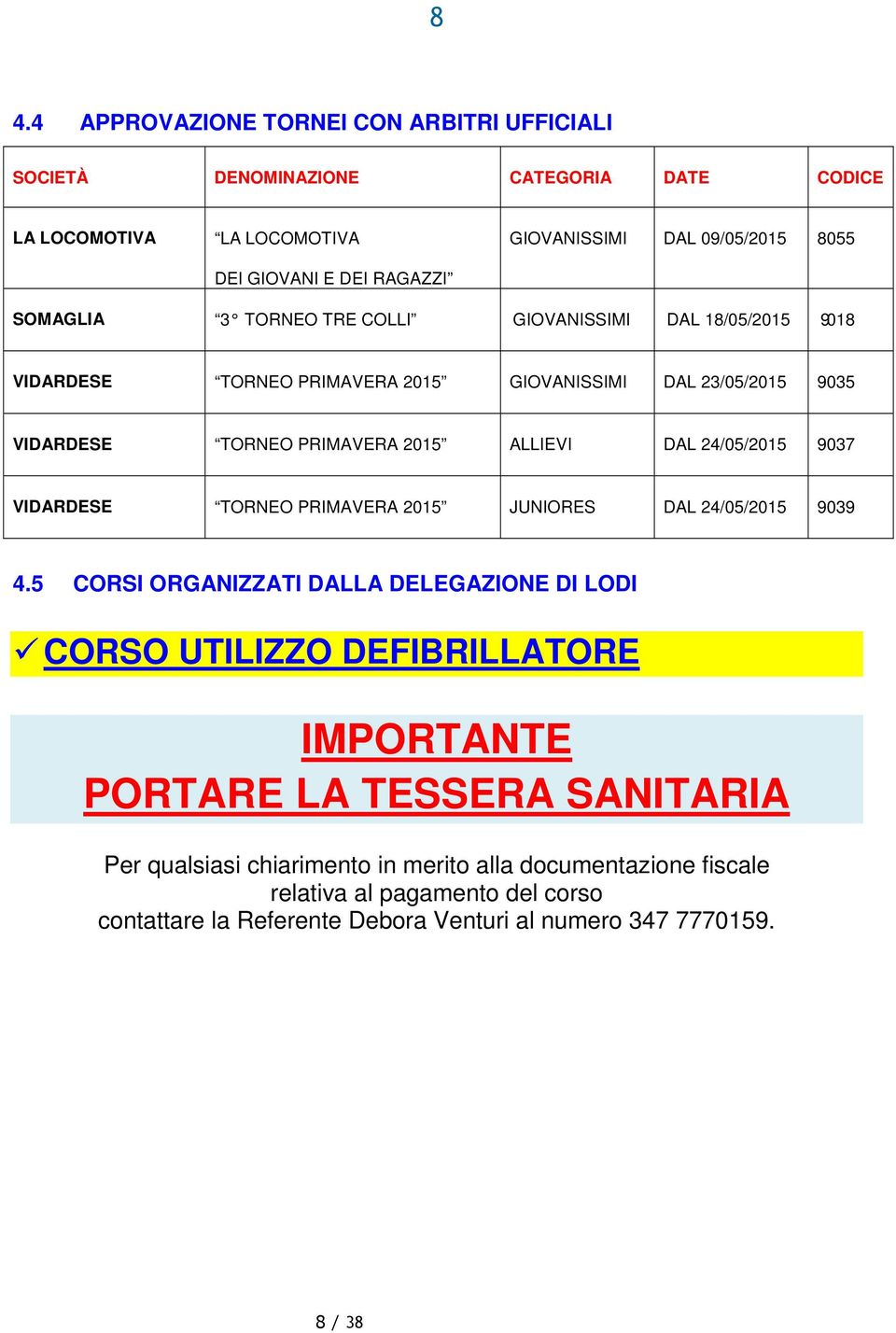 24/05/2015 9037 VIDARDESE TORNEO PRIMAVERA 2015 JUNIORES DAL 24/05/2015 9039 4.