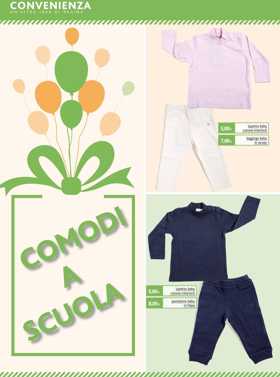 leggings baby in jersey COMODI A SCUOLA 5,00