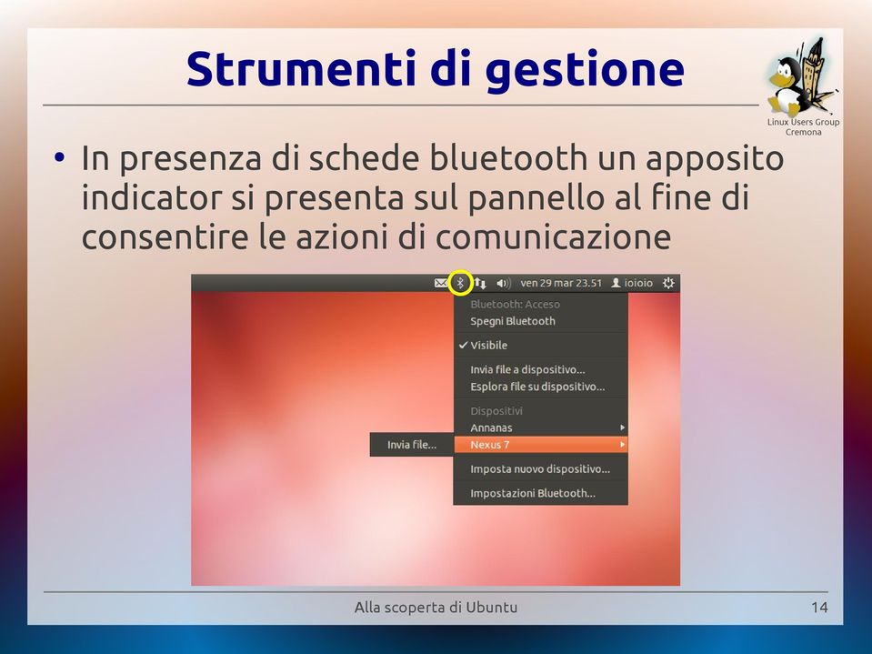 indicator si presenta sul pannello al