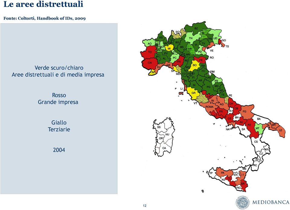 Aree distrettuali e di media impresa