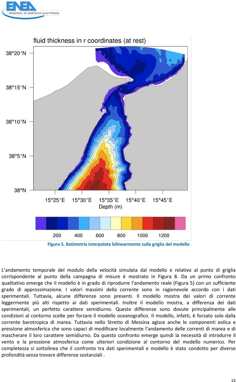 campagna di misure è mostrato in Figura 8. Da un primo confronto qualitativo emerge che il modello è in grado di riprodurre l andamento reale (Figura 5) con un sufficiente grado di approssimazione.