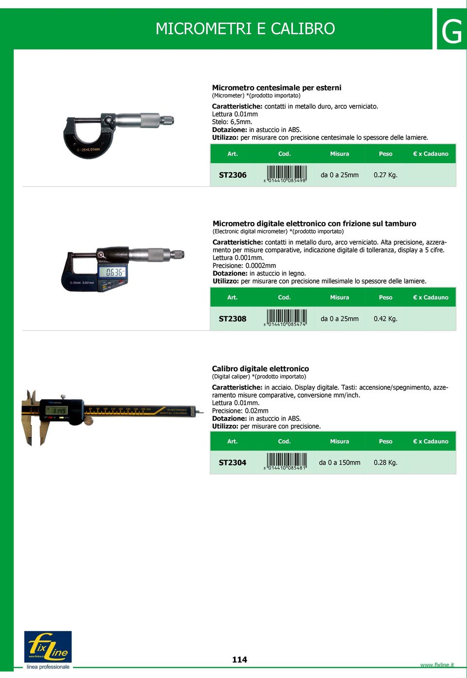 Micrometro digitale elettronico con frizione sul tamburo (Electronic digital micrometer) *(prodotto importato) contatti in metallo duro, arco verniciato.