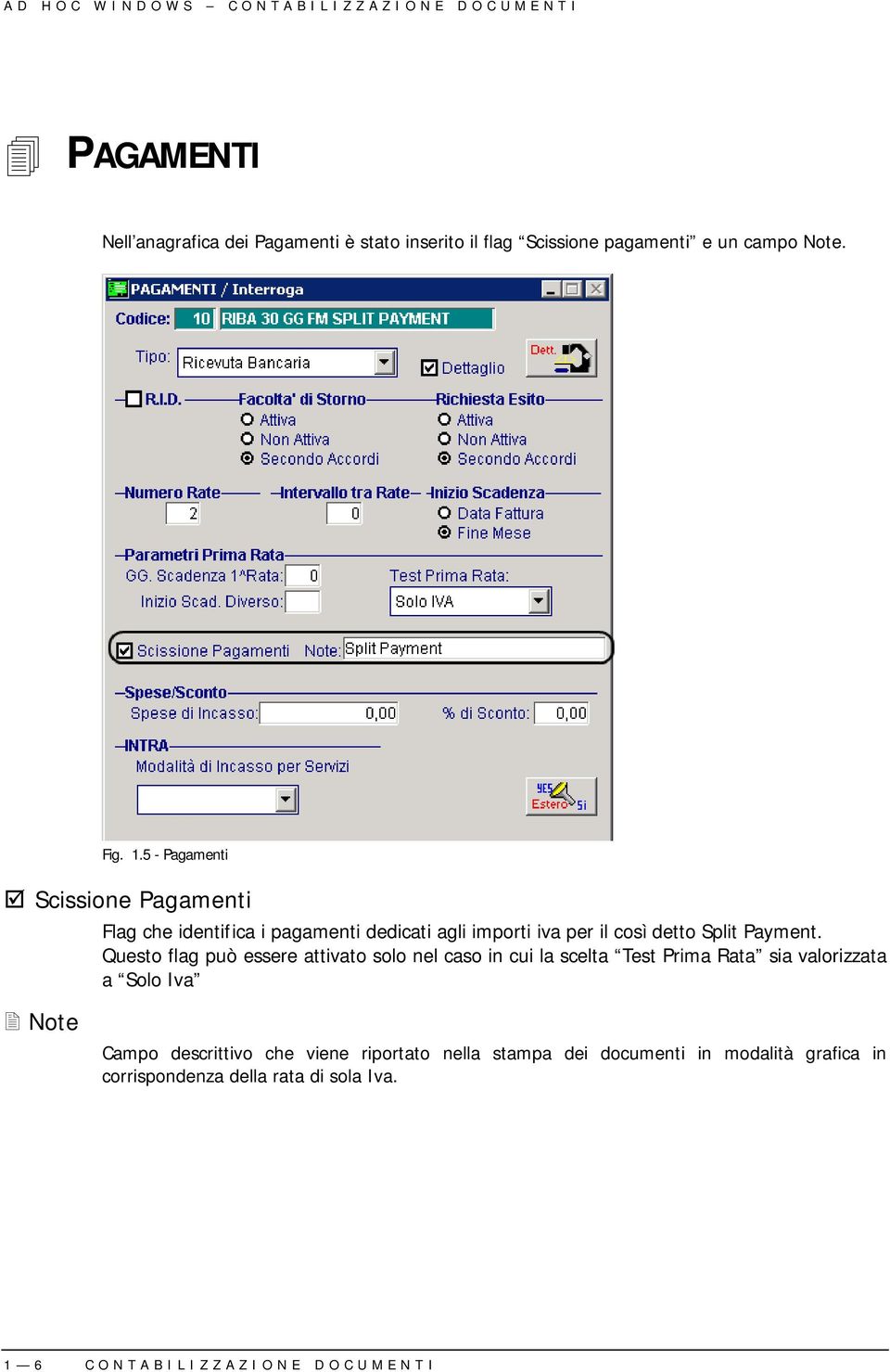 5 - Pagamenti Scissione Pagamenti Flag che identifica i pagamenti dedicati agli importi iva per il così detto Split Payment.