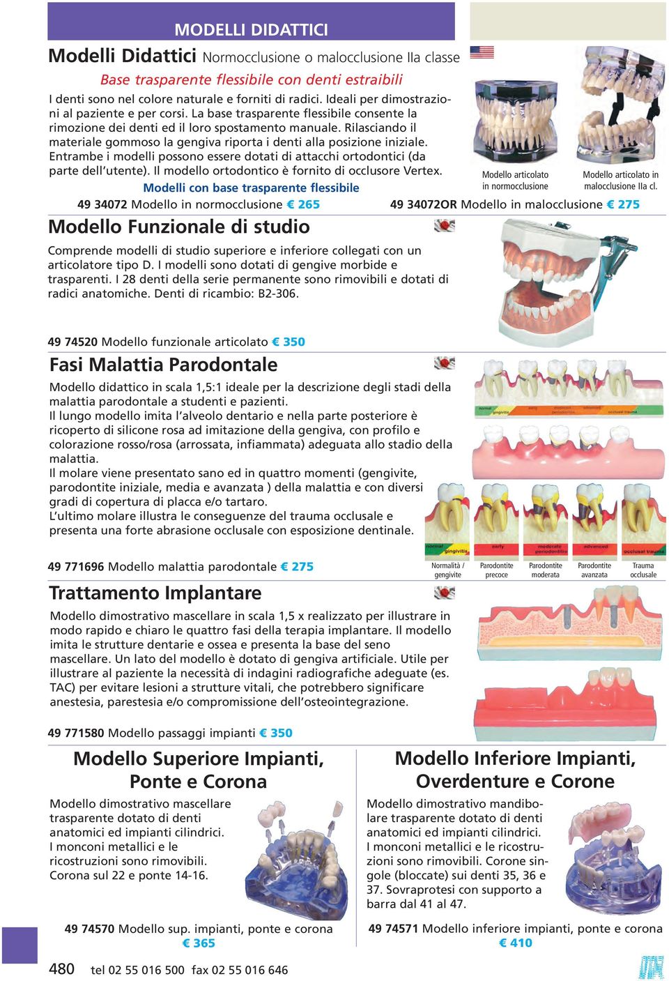 Rilasciando il materiale gommoso la gengiva riporta i denti alla posizione iniziale. Entrambe i modelli possono essere dotati di attacchi ortodontici (da parte dell utente).