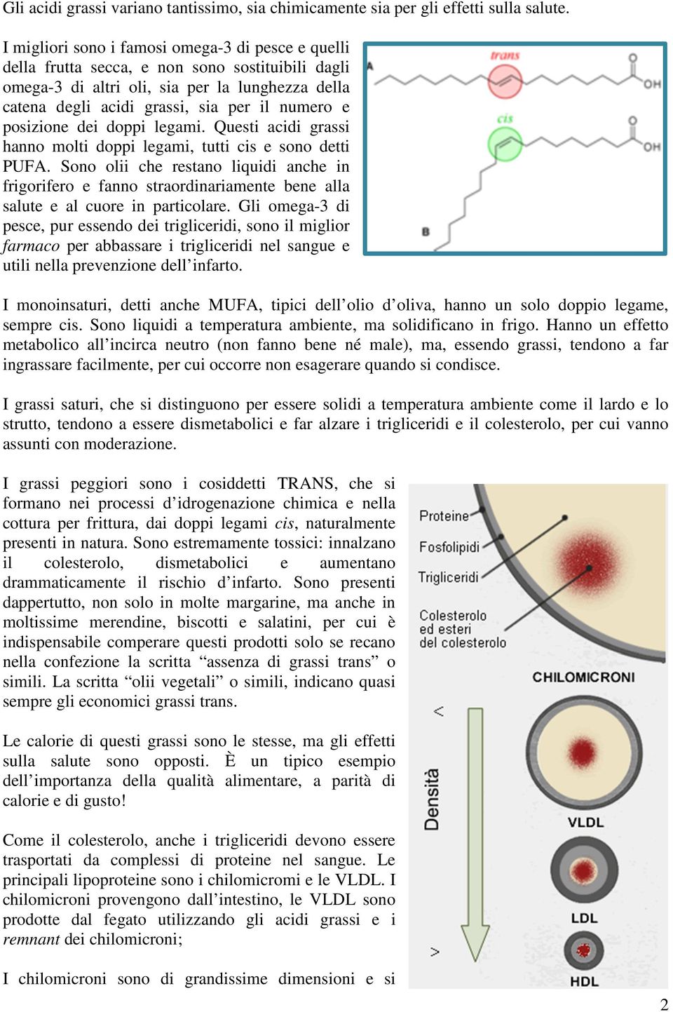 posizione dei doppi legami. Questi acidi grassi hanno molti doppi legami, tutti cis e sono detti PUFA.