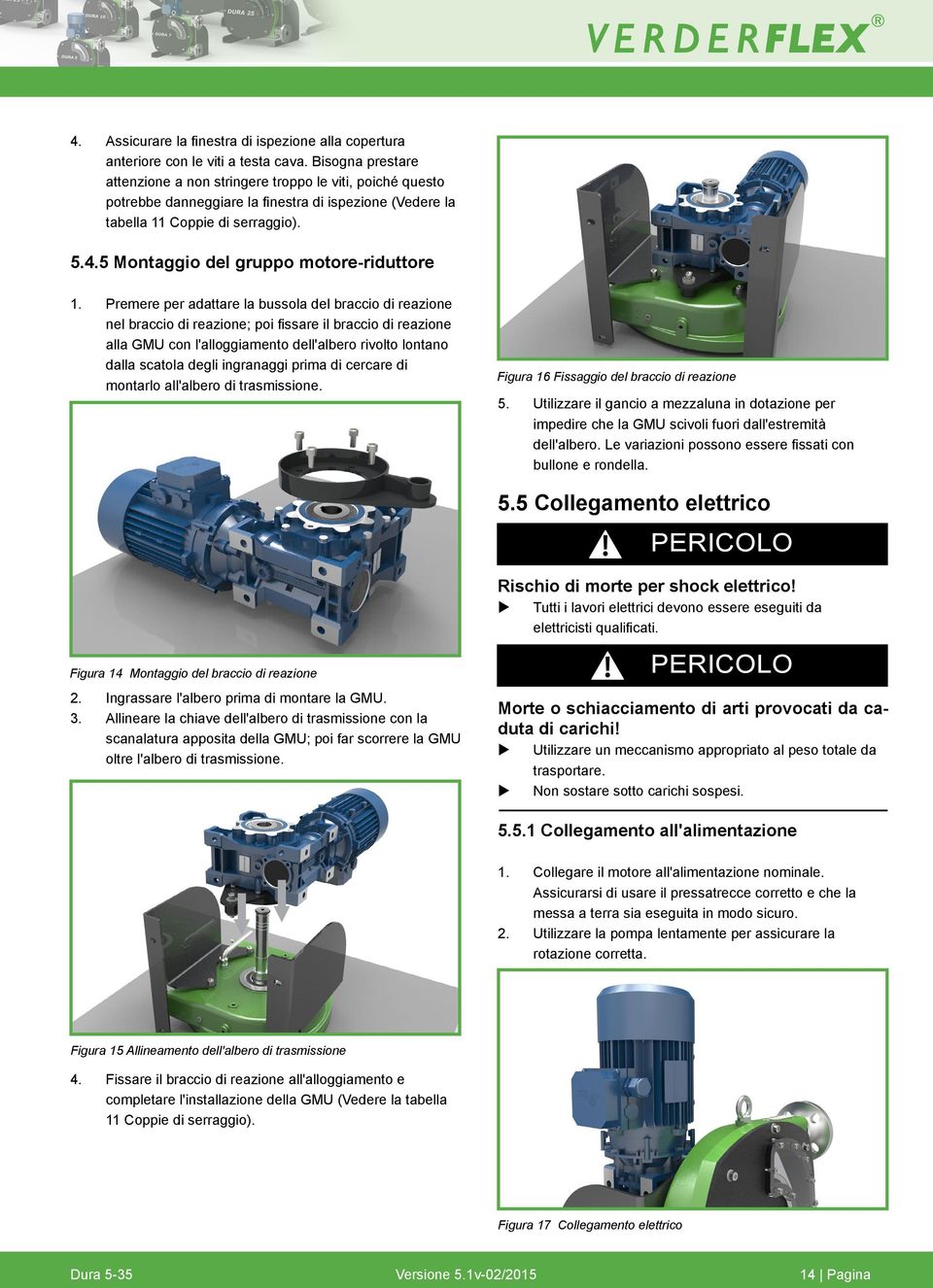 5 Montaggio del grppo motore-ridttore 1.