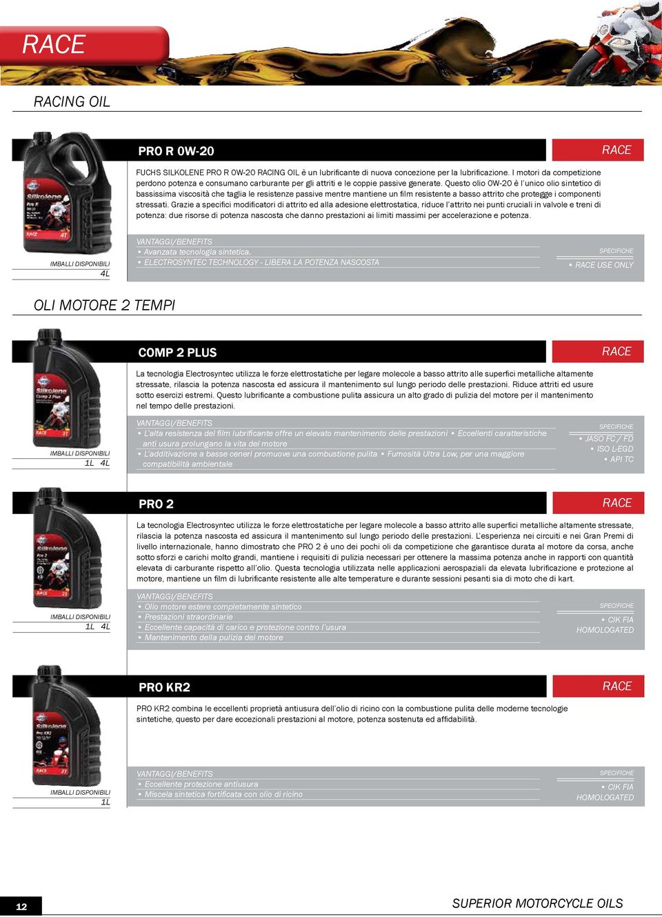 Questo olio 0W-20 è l unico olio sintetico di bassissima viscosità che taglia le resistenze passive mentre mantiene un film resistente a basso attrito che protegge i componenti stressati.