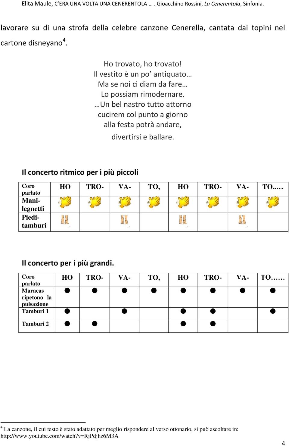 Un bel nastro tutto attorno cucirem col punto a giorno alla festa potrà andare, divertirsi e ballare.