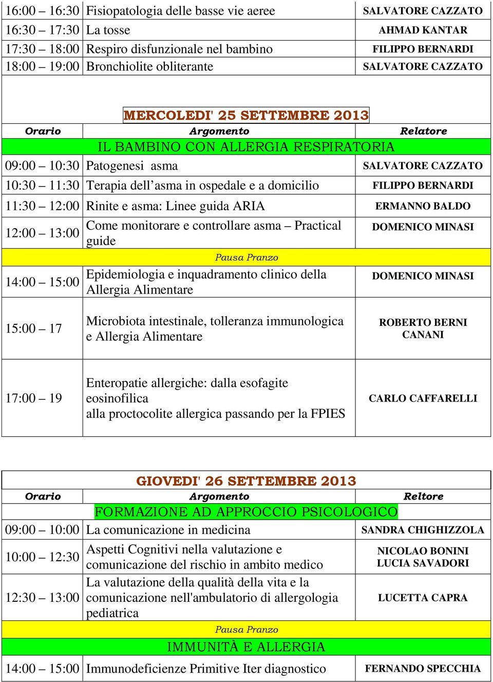 FILIPPO BERNARDI 11:30 12:00 Rinite e asma: Linee guida ARIA ERMANNO BALDO 12:00 13:00 14:00 15:00 Come monitorare e controllare asma Practical guide Epidemiologia e inquadramento clinico della