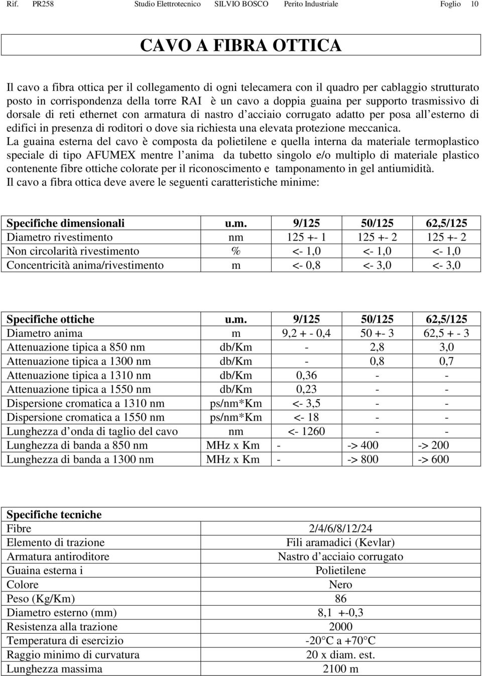 edifici in presenza di roditori o dove sia richiesta una elevata protezione meccanica.