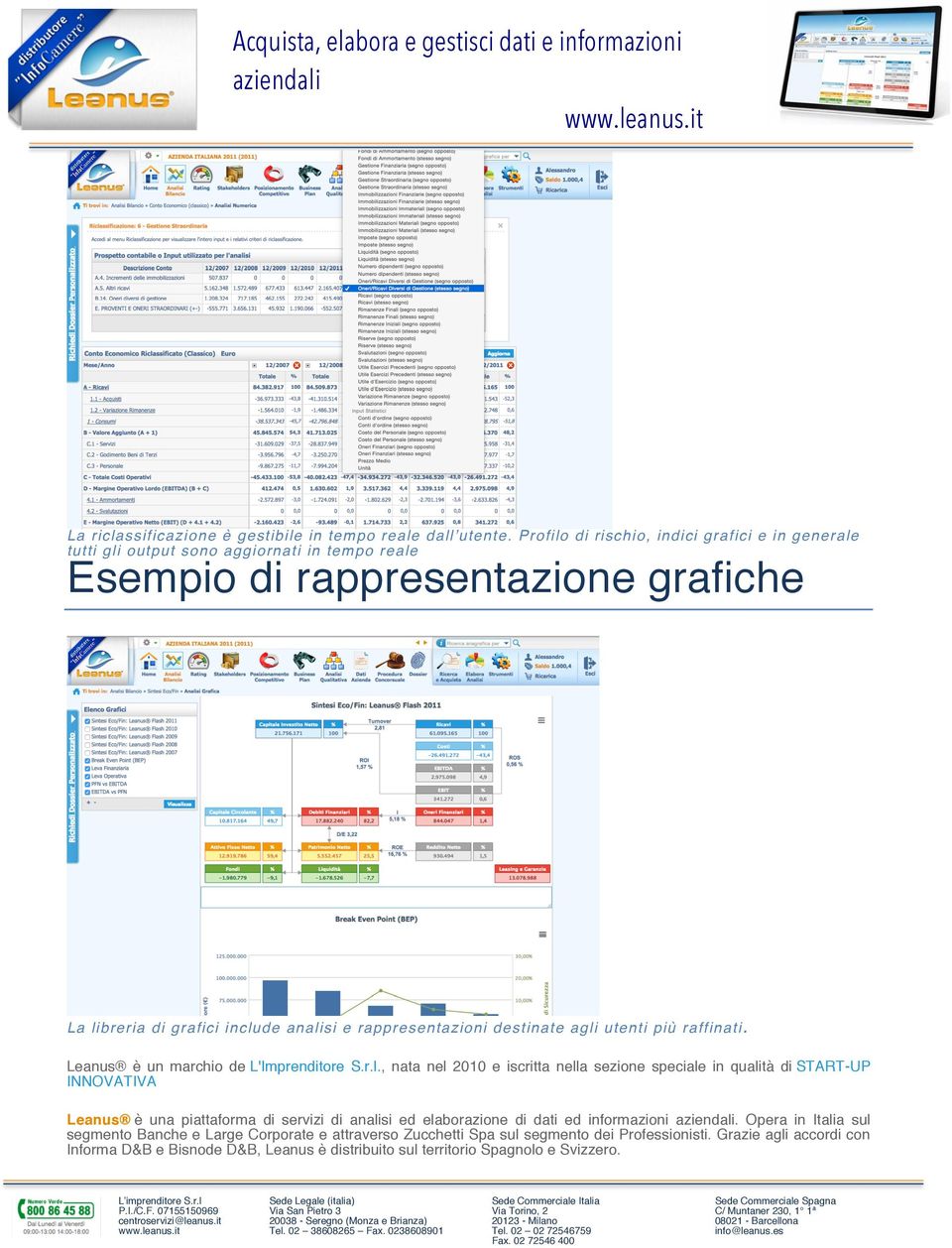 destinate agli utenti più raffinati. Leanus è un marchio de L'Imprenditore S.r.l., nata nel 2010 e iscritta nella sezione speciale in qualità di START-UP INNOVATIVA Leanus è una piattaforma di servizi di analisi ed elaborazione di dati ed informazioni.