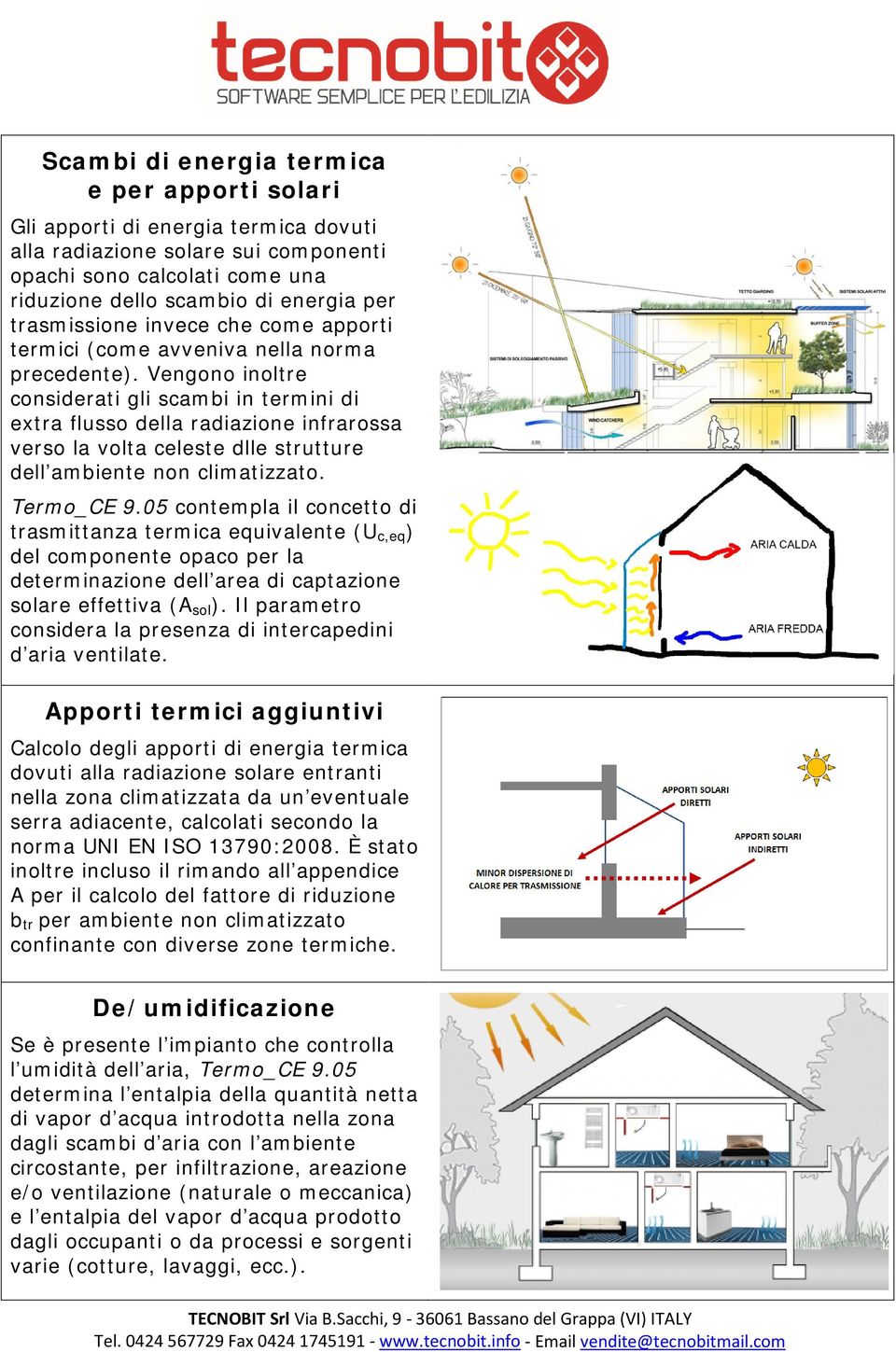 Vengono inoltre considerati gli scambi in termini di extra flusso della radiazione infrarossa verso la volta celeste dlle strutture dell ambiente non climatizzato. Termo_CE 9.