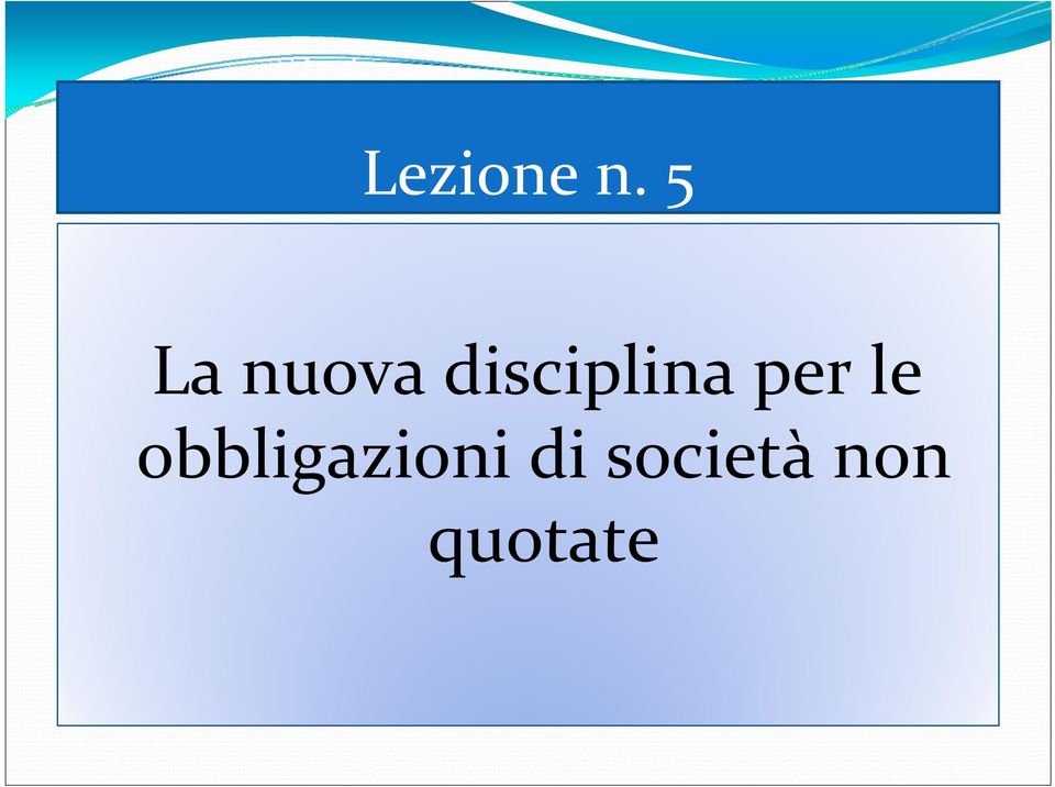 disciplina per le