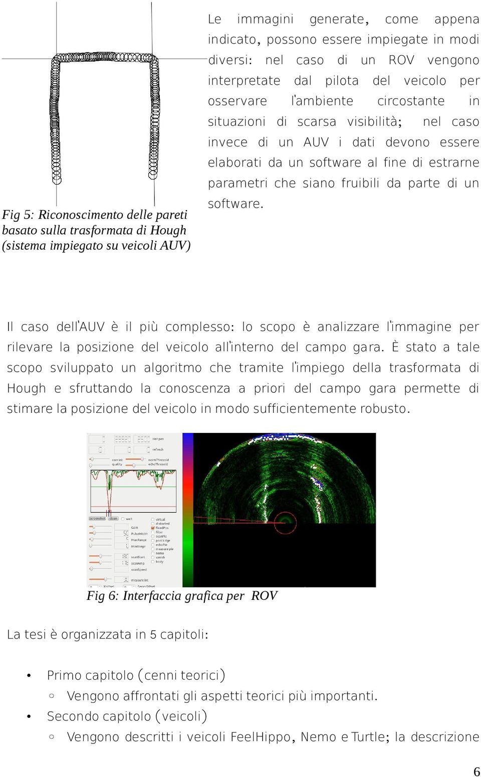 sulla trasformata di Hough (sistema impiegato su veicoli AUV) software.